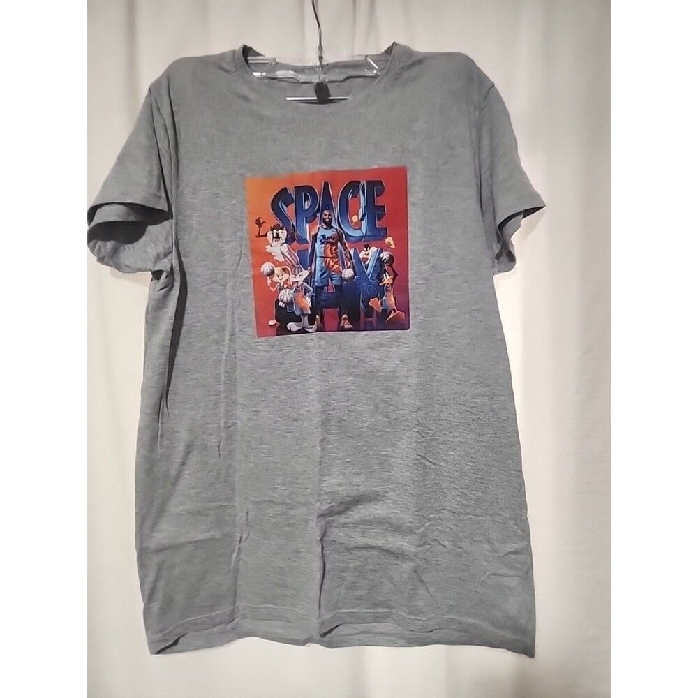 Space Jame Tune Squad Gray Tee Shirt Size Small